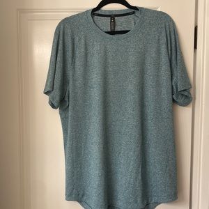 Lululemon Drysense training short sleeve shirt - color “heathered deep cove”